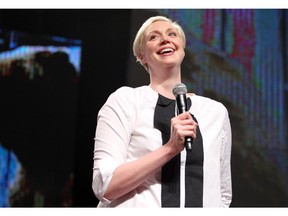 CALGARY, ; APRIL 19, 2015  -- Gwendoline Christie from Games of Thrones did a panel discussion in the Corral on Sunday April 19, 2015  as the Calgary Expo came to a close. (Lorraine Hjalte/Calgary Herald) For Entertainment story by Eric Volmers. Trax # 00064325A