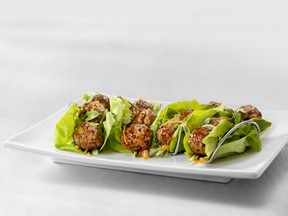 Steamed Meatball Lettuce Wraps