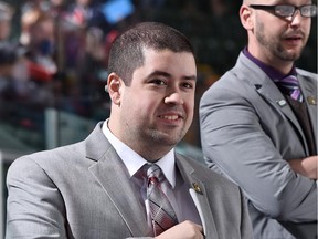 Steve Hartley, son of Flames coach Bob Hartley, is the head coach of Quebec midget team Chateauguay Grenadiers, which lost in the Telus Cup final last Sunday.