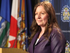 Staff Sgt. Bev Voros with the Sex Crimes Unit spoke about an arrest made Saturday in Kingston, Ontario of a suspect in a 20-year-old sexual attack case in Calgary. Voros released details during a press conference at the Westwinds Campus on April 18, 2015.