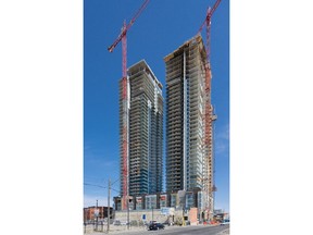 The Guardian, by Hon Developments, under construction. Guardian North is the left tower, and Guardian South is the right tower.