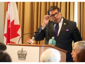Mayor Naheed Nenshi spoke to members of the Canadian Club on May 20, 2015.
