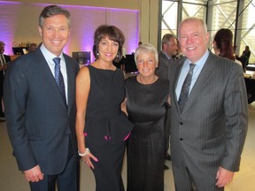 Cal 0515 Points 2 The Calgary Women's Emergency Shelter (CWES) Turning Points 2015 held Apr 30 at the Telus Convention Centre was a tremendous success and raised more than $650,000. Pictured with reason to smile are event co-chairs Sherri Logel (left) and Shelly Norris with their proud husbands Tim Logel (left) and Alan Norris.