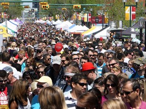 The Lilac Festival on 4th street is a well-attended festival