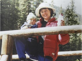 Isabelle Dube and her baby daughter. Isabelle died June 5, 2005, when she was killed by the bear in Canmore.