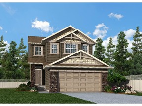 A rendering of the Conrad model by Stepper Custom Homes in Legacy.
