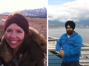 Jillian Lavallee, left, and Amritpal Singh Kharbanda were killed when a Cadillac Escalade struck the taxi Kharbanda was driving on May 2. Both were taken to hospital where they later succumbed to their injuries.