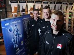 Volleyball players Graham Vigass, Gavin Schmitt and Rudy Verhoeff are ready to take on Cuba this weekend in Calgary.