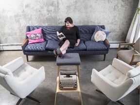 Aryn Toombs/Calgary Herald CALGARY, AB -- May 1, 2015 -- Lisa Murphy-Lamb poses at Loft 112, an space for artists of the written word, in the East Village in Calgary on Friday, May 1, 2015. (Aryn Toombs/Calgary Herald) (For Entertainment story by Eric Volmers) 00064861A SLUG: 0501 East Village