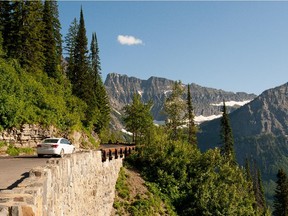 Going to the Sun Road in Montana's Glacier National Park.