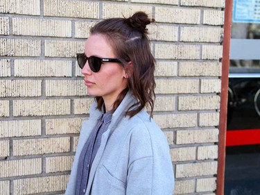 A top-knot is all the rage. Bagg pulls it off (and up) effortlessly.