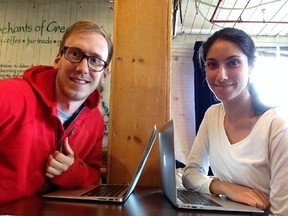 Jake Stief and Leila Panjvani, co-founders of Fitset, a startup that encourages Canadians to exercise through partnerships with fitness facilities and programs.