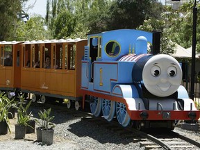 Thomas the Tank Engine is going around and around at Heritage Park this weekend.