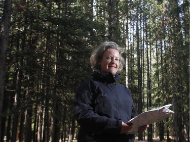 Jill Sawyer of Alberta Parks at the Mount Kidd Campground  in Kananaskis Country in May 2015.
