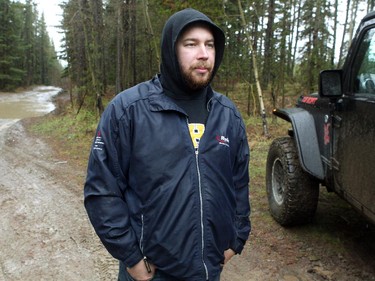 Eric Harker prepared to head out onto the trails in his Jeep with friends while spending the day mug bogging at the McLean Creek Provincial Recreation area on May 16, 2015.