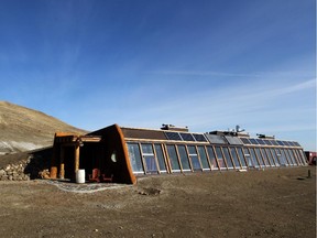 The Kinney family's earthship on rural land near Lethbridge was photographed in March 2015.