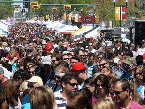 Warm sunny weather has Calgarians enjoying themselves at the Lilac Festival in Calgary on May 26, 2013.