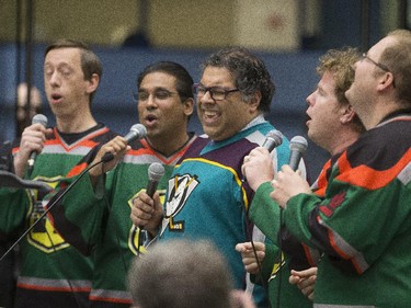 Mayor Naheed Nenshi sings Disney's "Let it Go" in council chambers at City Hall in Calgary on Monday, May 25, 2015.