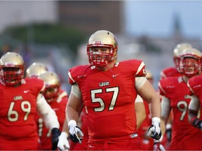 Offensive lineman Karl Lavoie is the Stampeders' 2015 first-round pick.