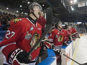 Portland Winterhawks right winger Oliver Bjorkstrand, left, is the Western Hockey League player of the year.