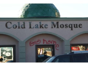 Residents of Cold Lake reallied around the city's Muslim community after a mosque was vandalized.