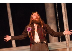 Roger Leblanc, as the melancholic Jacques in The Shakespeare Company production of As You Like It, in May, 2015.