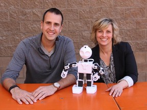 Ryan Clements, left, and Gina Cherkowski, co-founders of STEM Learning Labs.