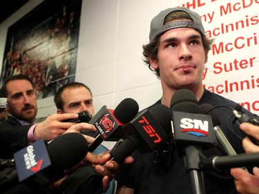 Sean Monahan:  injured  groin and back. And stitches in his lip