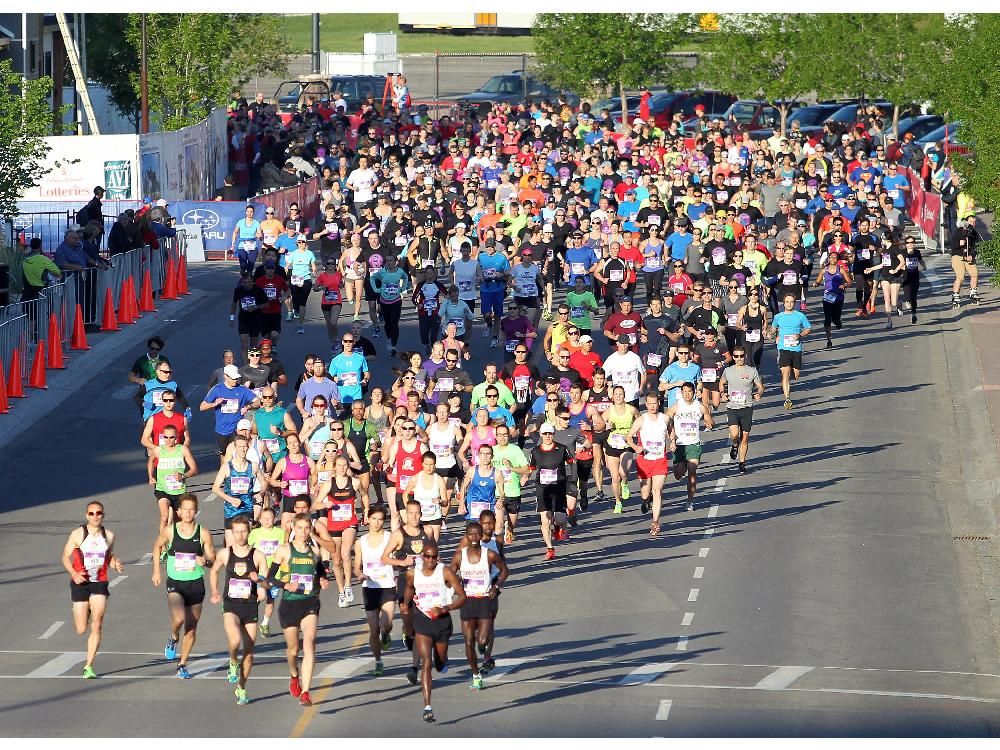 Reminder of road closures for Sunday's Scotiabank Calgary Marathon