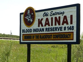 Standoff, on the Blood Tribe reserve.