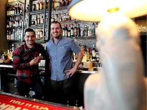 Proof owners Jeff Jamieson, left, and Jesse Willis in their newly opened cocktail bar