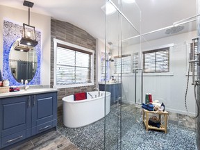 The master ensuite in the Stampede Rotary Dream Home in 2015 by Homes by Avi.