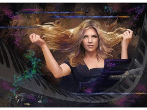 A portrait of DIana Krall, by Paul Scott Birnie, is part of 50@150, a pop up art exhibit taking place July 1 at Fort Calgary.