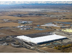 Aerial of the Target distribution centre built in Balzac.