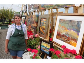 Katrina Diebel, owner of Vale's Greenhouse, is hosting the annual art show featuring 50 artists this weekend, June, 19, 20, and 21 2015.