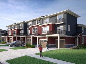 Artist's rendering of the exterior of Sonoma at Nolan Hill, by Morrison Homes Multi-Family Division.