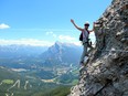 The Mount Norquay Via Ferrata. (Sue Slagt/Calgary Herald) For Outdoors story by Jody Robbins.