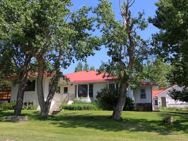 One of several homes on the Bar-N Ghost Pine Ranch in Southern Alberta, the 15,000 acre pristine ranch is listed for sale for $42.5 million US.
