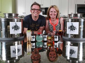 The sun is shining on Rob Kaczanowski and Brandy Newman, who started Black Cloud Bitters as a business venture and a means of elevating cocktail culture