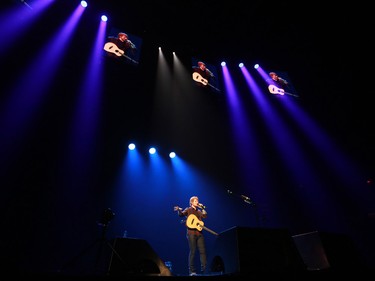 Ed Sheeran performs at the Scotiabank Saddledome on Wednesday June 17, 2015.