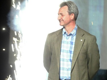 Calgary-06/22/04-Flames coach and general manager Darryl Sutter is announced as the Stampede parade marshal, at the press luncheon Tuesday. Grant Black/Calgary Herald    DATE PUBLISHED: WEDNESDAY, JUNE 23, 2003 PAGE A1 * Calgary Herald Merlin Archive *