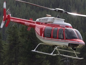 Alpine Helicopters often helps Parks Mountain Safety with rescues.