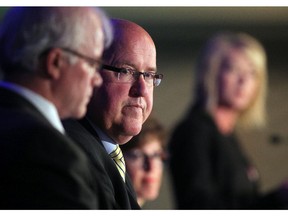 Rachel Notley was outspoken about the appointment of Gerry Protti, centre, as chairman of the Alberta Energy Regulator while in opposition.