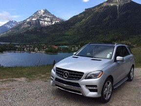 The Mercedes-Benz ML350 BlueTEC handled with ease the twists and turns of a trip to Waterton Lakes National Park.