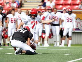 Kicker Tyler Crapigna has been performing well in preseason, but a battle with CFL all-star Rene Paredes isn't an easy one.