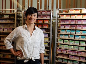 Karina Birch, CEO of Rocky Mountain Soap, poses in her shop at Chinook Mall, on June 17, 2015.
