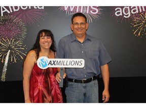 Christian and Tammy Hanson, of Calgary, won a $1 million Maxmillions prize from the June 5, 2015, draw.