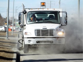 The city has 15,000 lane kilometres to clear of debris each spring.