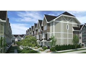 The exterior of The Elements in Nolan Hill by Cedarglen Living.