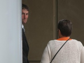 Ryan Kramer, guilty of two counts of criminal negligence causing death for a high-speed collision in 2011 that killed Faton Doberdolani and Venera Simnica, seen outside court in 2014.